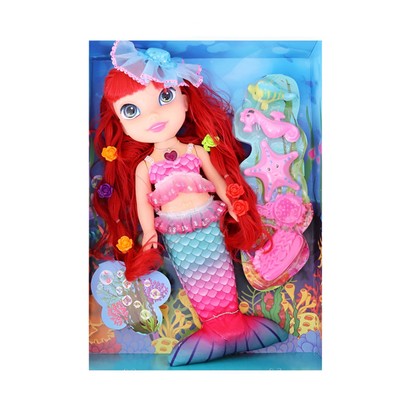 MUÑECA SIRENA CON LUZ Y MÚSICA