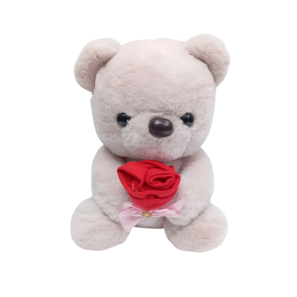 PELUCHE OSITO CON ROSA
