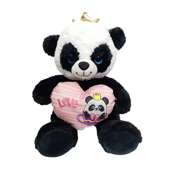 PELUCHE DE PANDA CON CORAZÓN "LOVE"