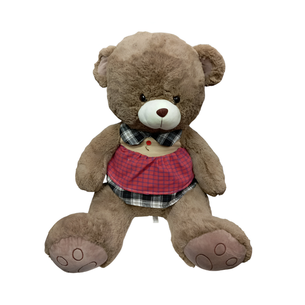 PELUCHE OSITO ELEGANTE CON CAMISA A CUADROS