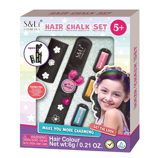 JUGUETE SET DE MECHAS DE COLORES PARA NIÑA