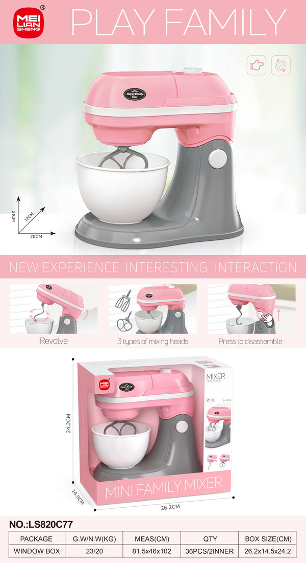 Batidora de Juguete Rosa – Mini Family Mixer Importada