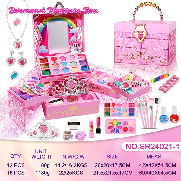 Maletín Maquillaje Infantil Princesa Pink Diamond Box