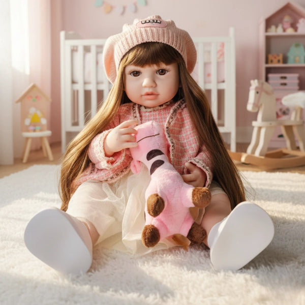 Muñeca Bebé Silicona Interactiva con Sonidos