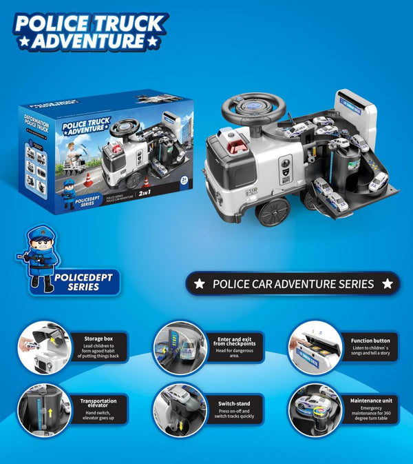 Camión de Policía 2 en 1 Adventure – Playset Infantil