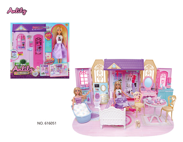 Casa de Muñecas Anlily Dream House + Accesorios (60 pcs)