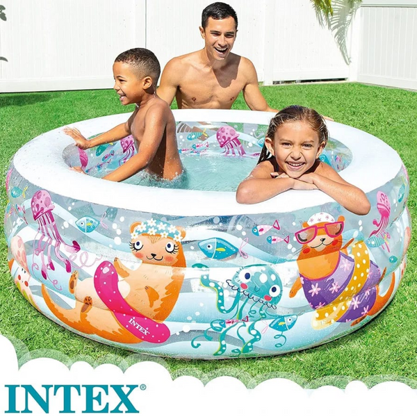 PISCINA INFLABLE ANIMALES MARINOS