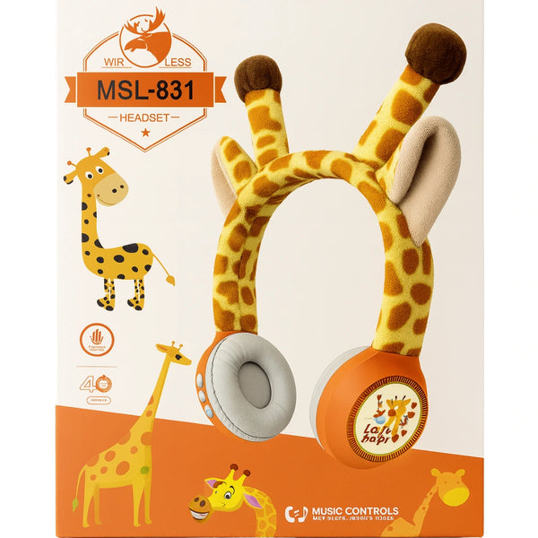 audífonos para niños, audífonos de jirafa, audífonos seguros, audífonos infantiles, audífonos importados, audífonos coleccionables, regalo para niños, audífonos cómodos, juguete electrónico, envío rápido Colombia