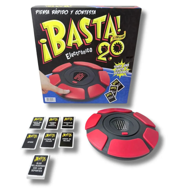 basta 2.0 electrónico, juego de mesa familiar, basta electrónico, juguete educativo, juego para niños 9 años, juegos interactivos, juguete importado, juego de palabras, envío rápido Colombia, basta moderno.