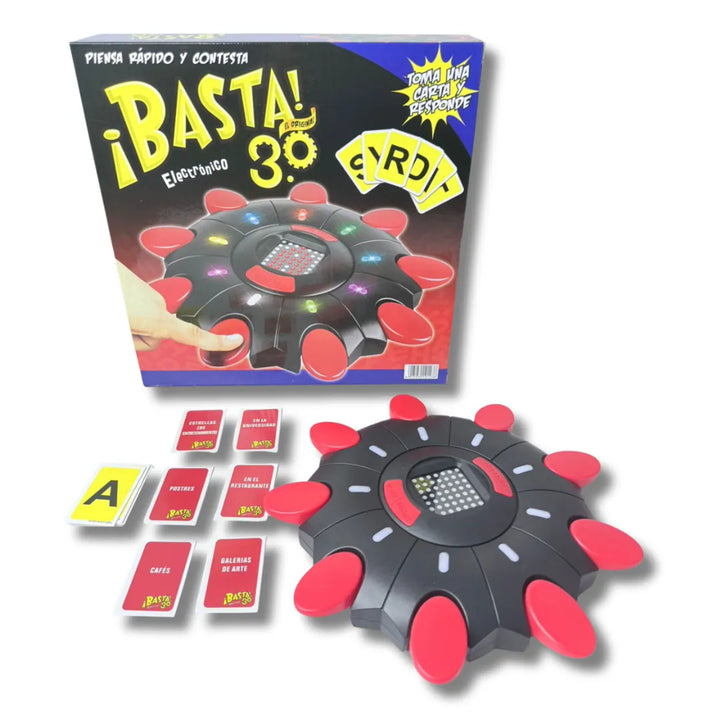 basta 3.0, juego de mesa basta, juego de palabras, basta moderno, juego familiar, juguete importado, basta electrónico, juego educativo, envío rápido Colombia, juego para niños 9 años.