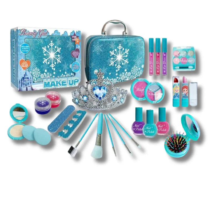 bolso maquillaje niñas, maquillaje estilo nieve, juguete importado, maquillaje 4 a 10 años, bolso maquillaje infantil, juguete coleccionable, regalo para niñas, maquillaje económico niñas, envío rápido juguetería