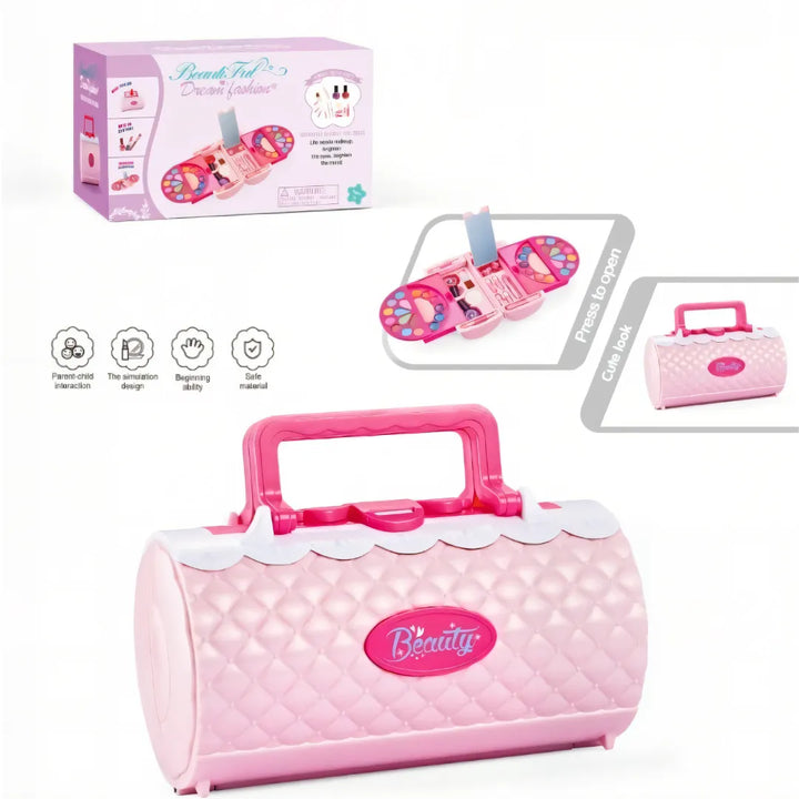 Deja que la imaginación de tu hija brille con el Bolso de Maquillaje Infantil Beautiful Dream Beauty M-624.
Su diseño moderno tipo cartera contiene sombras, brillos y labiales coloridos que harán del juego una experiencia divertida y creativa.