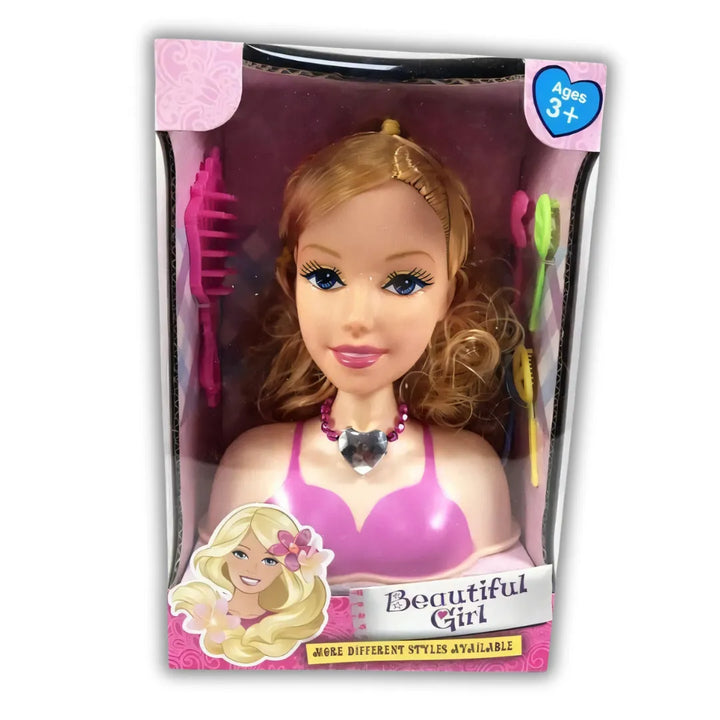 cabeza de muñeca para peinar, muñeca para peinar, set de peluquería infantil, juguetes de belleza, peinar muñecas, juguete importado niña, cabeza para peinar niña, regalo 4 años, muñeca estilista, juguetes creativos