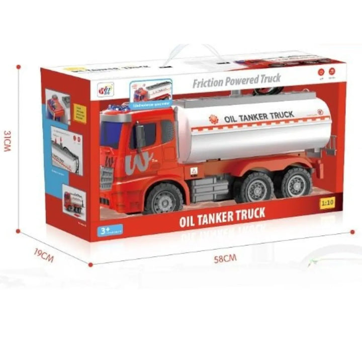 El Camión Cisterna OL1332 es un impresionante camión a escala 1:10 con efectos de luz, sonido y función real de rociado de agua.
Su diseño de alta resistencia y detalles realistas lo convierten en el juguete ideal para niños que aman los vehículos grandes.