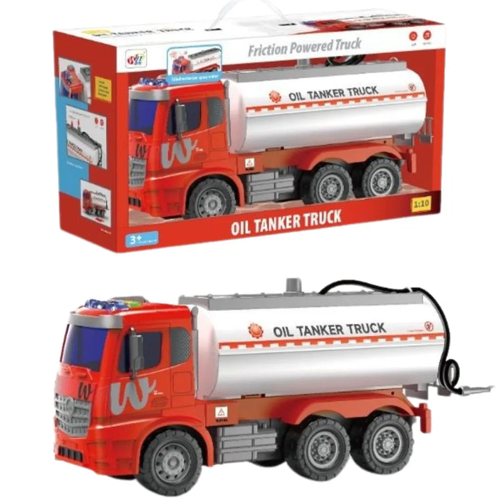 El Camión Cisterna OL1332 es un impresionante camión a escala 1:10 con efectos de luz, sonido y función real de rociado de agua.
Su diseño de alta resistencia y detalles realistas lo convierten en el juguete ideal para niños que aman los vehículos grandes.