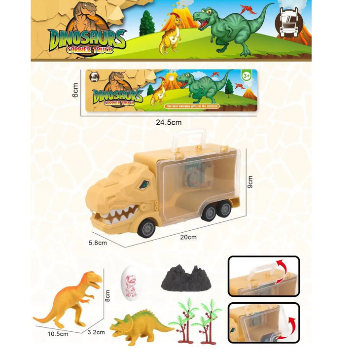 Camión Transportador De Dinosaurios, Vehículo Dino, Camiones De Juguete Con Sonidos Luces De Dinosaurio Camión Transportador De Dinosaurios, Vehículo Dino, Camiones De Juguete Con Sonidos Luces De Dinosaurio