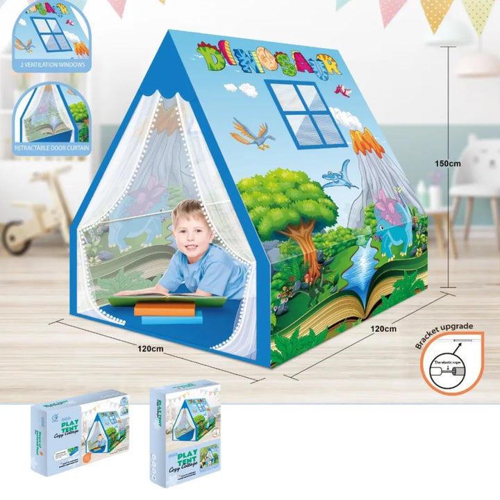 La Carpa Infantil Dinosaur Cozy Cottage 5888-19 ofrece un lugar mágico para la diversión y la imaginación de los niños. Con un diseño de dinosaurios y paisajes coloridos, esta casa de juego estimula la creatividad y el juego simbólico en un entorno seguro y cómodo.