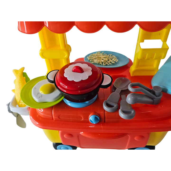 carrito de cocina infantil, cocina portátil para niños, juguete educativo, cocina para niñas, juguete importado, carrito de cocina 2 años, juguetes para niños pequeños, juguetería Colombia, regalo educativo, envío rápido
