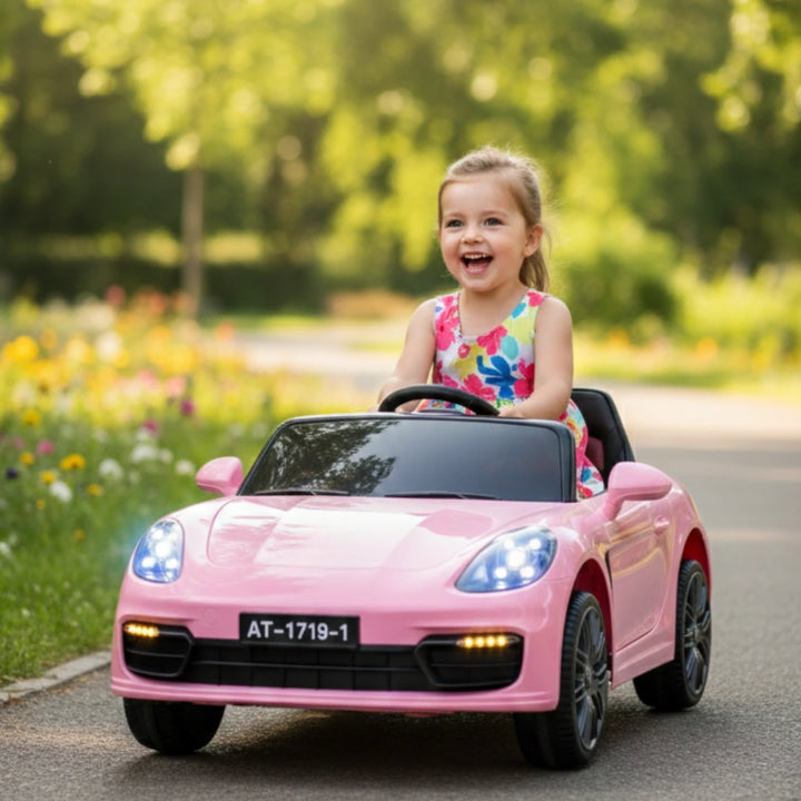 carro eléctrico niños, carro rosado niña, carro deportivo infantil, juguete importado, carro batería niños, regalo niña, carro eléctrico barato, envío rápido Colombia
