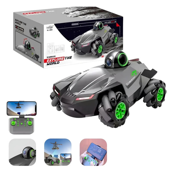 carro explorador, carro a control remoto, carro con cámara, juguete importado, carro RC niños, regalo para niños, carro control app, juguete coleccionable, envío rápido Colombia, juguete tecnológico