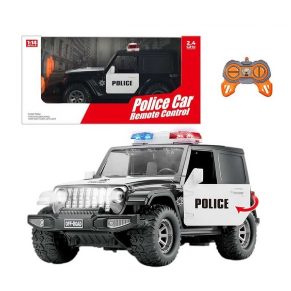 carro a control remoto policía, juguete policía niño, carro de patrulla RC, carro con luces y sonidos, juguete importado Colombia, carro de control remoto 5 años, carro coleccionable RC, juguetes con envío rápido, carro eléctrico pequeño, tienda de juguetes online.