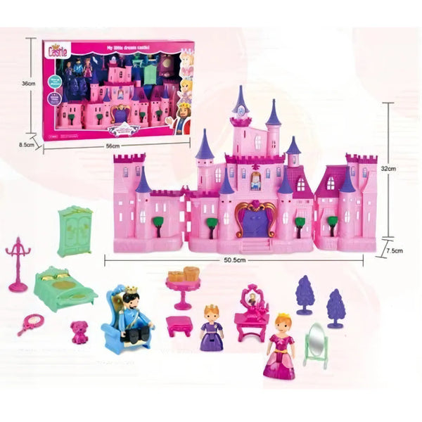 El Castillo de Princesas OL1654 es el escenario perfecto para hacer realidad los sueños de cualquier pequeña reina.
Con su diseño encantador en tonos rosados y morados, torres altas y detalles dorados, este castillo se ilumina y suena como un verdadero reino de fantasía.