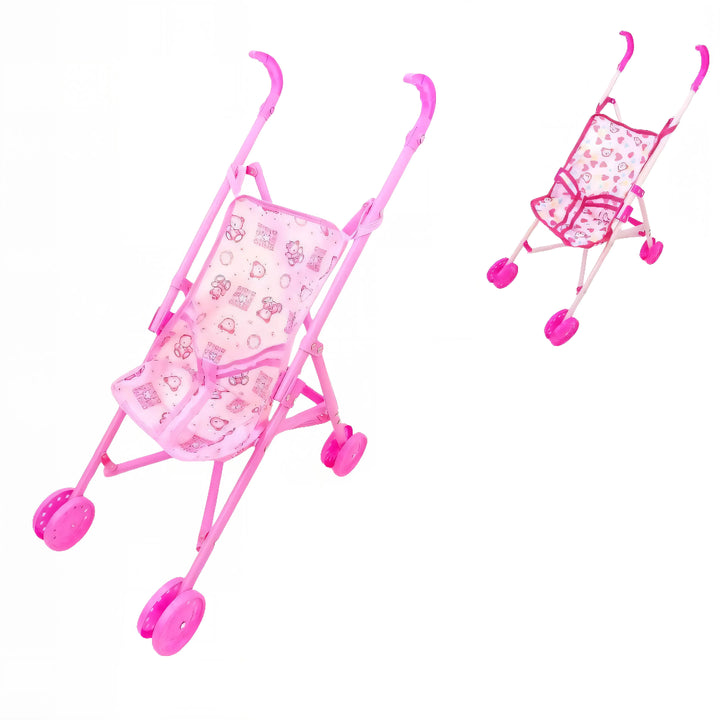 El Baby Stroller OL1619 es el coche perfecto para que las niñas vivan la experiencia de cuidar a su muñeca favorita.
Con un diseño plegable, liviano y colorido, este cochecito se convierte en el compañero ideal de juegos, permitiendo pasear muñecas dentro y fuera de casa.