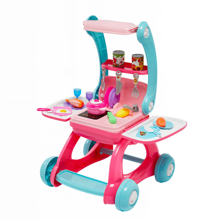 cocina infantil 2 en 1, carrito de mercado infantil, juguetes educativos, cocina para niñas, juguete importado Colombia, regalo para niños, juguetes coleccionables, cocina infantil importada, envío rápido, juguetería online
