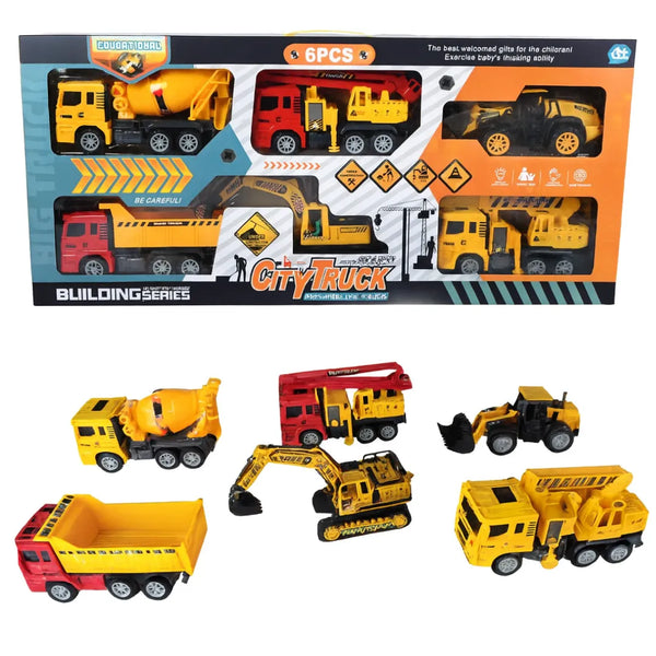 colección carros construcción, set de vehículos de obra, juguete importado Colombia, carro de juguete niño, carros coleccionables, maquinaria infantil, juguetes 4 años, juguetes educativos niños, carro construcción x6, envío rápido juguetes.