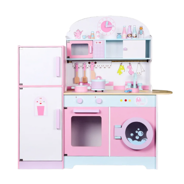 COCINA EN MADERA ROSADA | Juguetes Buffalo Colombia