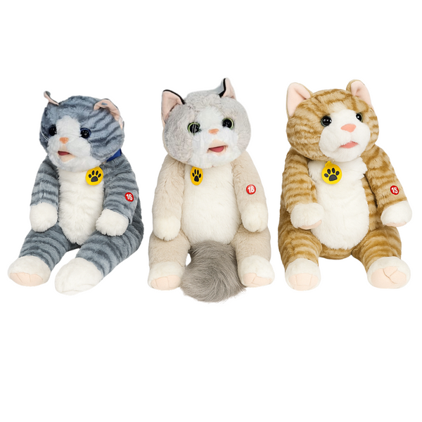 MOCHILA INFANTIL DE PELUCHE ESTILO GATO