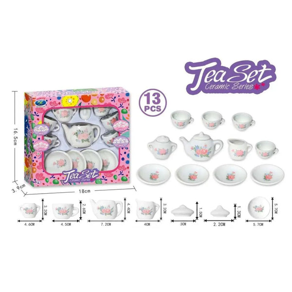 Juego de Té Cerámico Infantil 13 Piezas