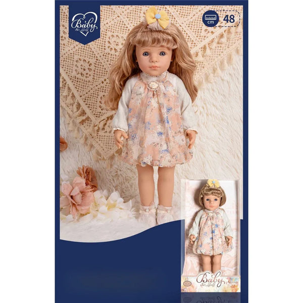 Muñeca con Vestido y Rizos 48cm