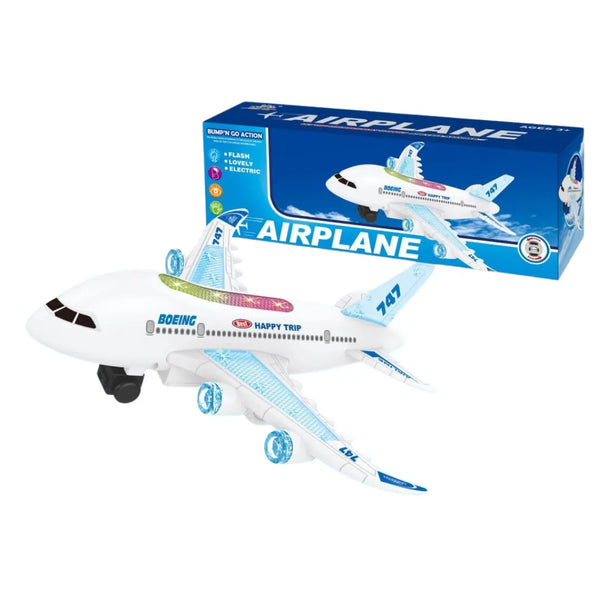 Avión Eléctrico Boeing con Luces y Sonido