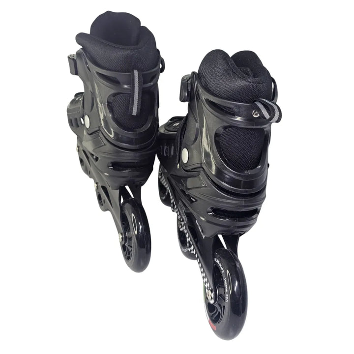patines negros, patines profesionales ABEC-9, patines importados, patines en línea, patines adultos, patines jóvenes, bolso para patines, envío rápido Colombia