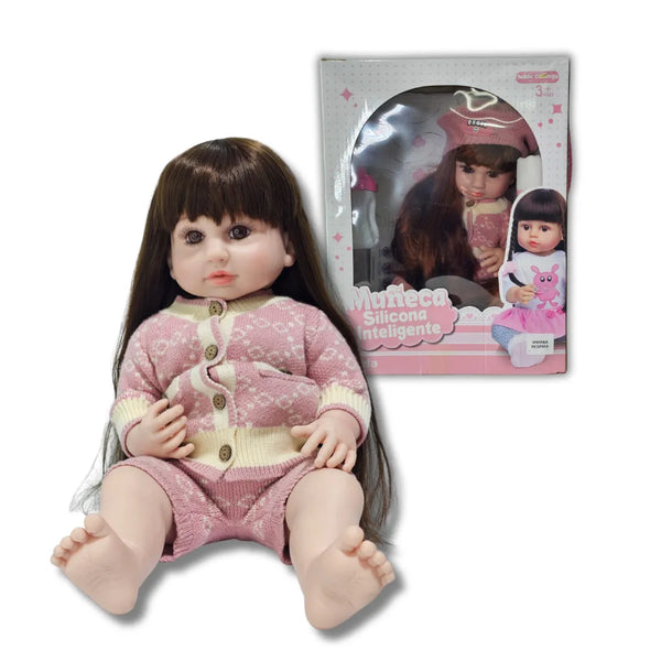 Muñeca Interactiva Realista que Llora, Habla y Respira