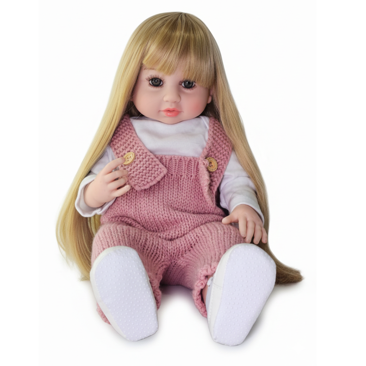 muñeca interactiva que respira, muñeca que llora y habla, muñeca realista para niñas, muñeca reborn interactiva, muñeca bebé rosada, regalo niña, envío rápido