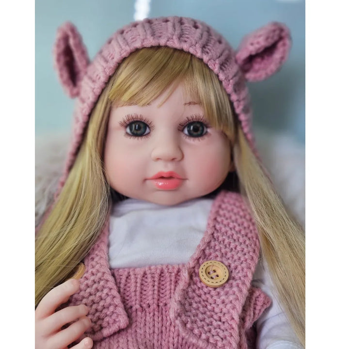muñeca interactiva que respira, muñeca que llora y habla, muñeca realista para niñas, muñeca reborn interactiva, muñeca bebé rosada, regalo niña, envío rápido