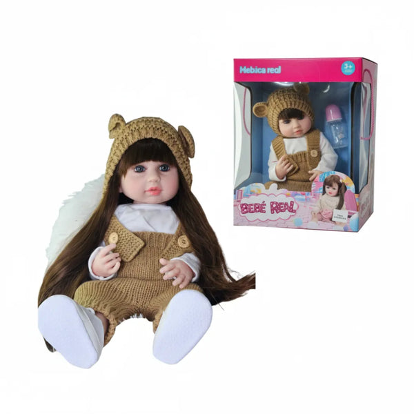 muñeca interactiva, muñeca que habla, muñeca que responde, muñeca realista café, muñeca bebé interactiva, muñeca reborn económica, regalo para niñas, envío rápido Colombia