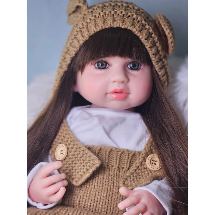 muñeca interactiva, muñeca que habla, muñeca que responde, muñeca realista café, muñeca bebé interactiva, muñeca reborn económica, regalo para niñas, envío rápido Colombia