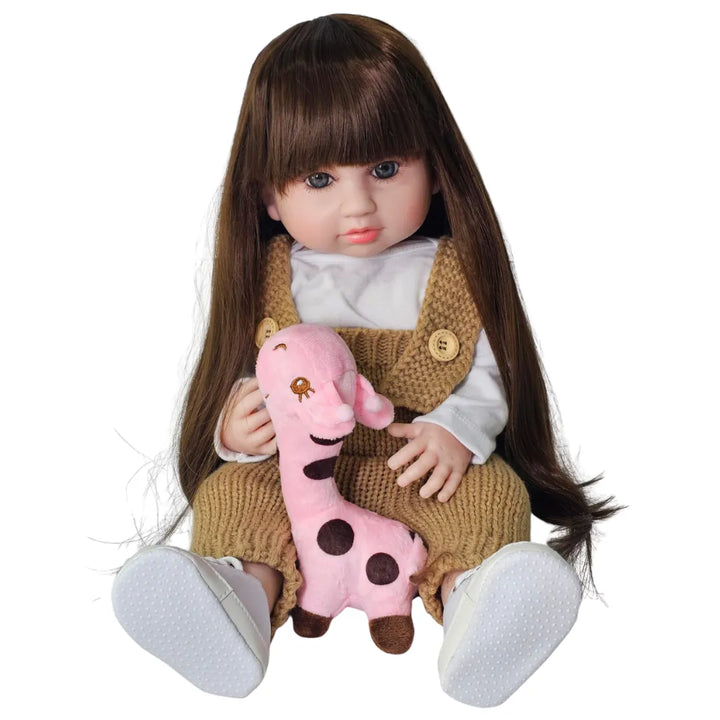 muñeca interactiva, muñeca que habla, muñeca que responde, muñeca realista café, muñeca bebé interactiva, muñeca reborn económica, regalo para niñas, envío rápido Colombia
