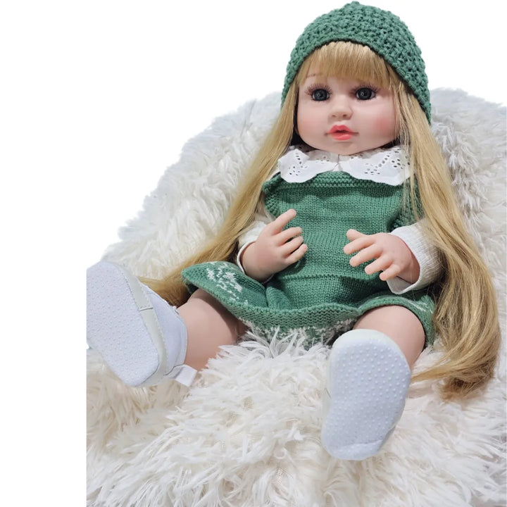 muñeca interactiva que respira, muñeca realista verde, muñeca que llora y habla, muñeca bebé interactiva, muñeca reborn económica, juguete para niñas, envío rápido Colombia