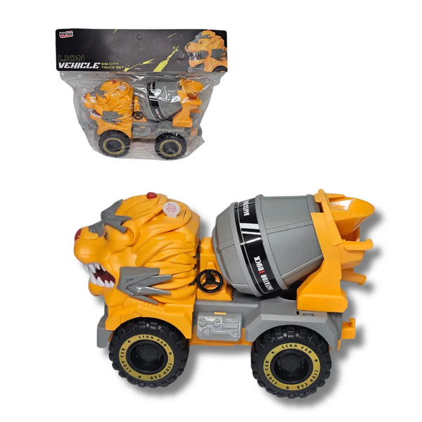 camión león, camión con sonido, mezcladora juguete, juguete importado, lion truck, juguete grande para niños, camión mezclador.