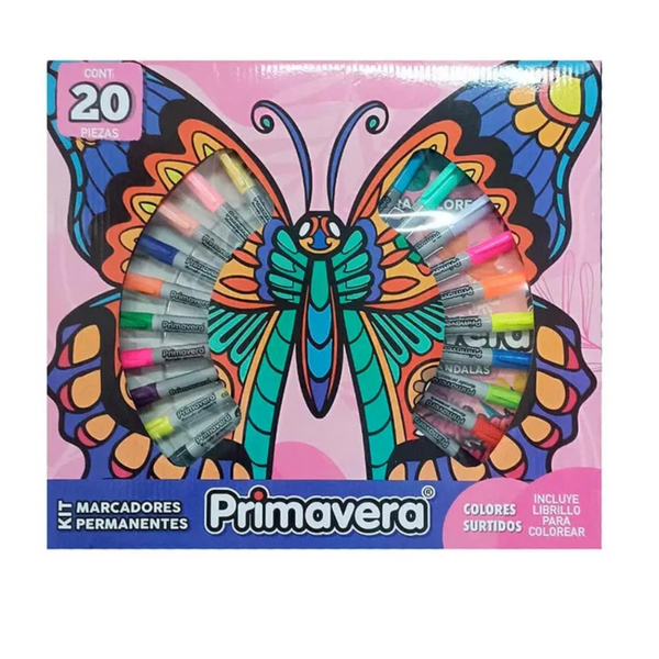 KIT DE MARCADORES PRIMAVERA X20 PCS