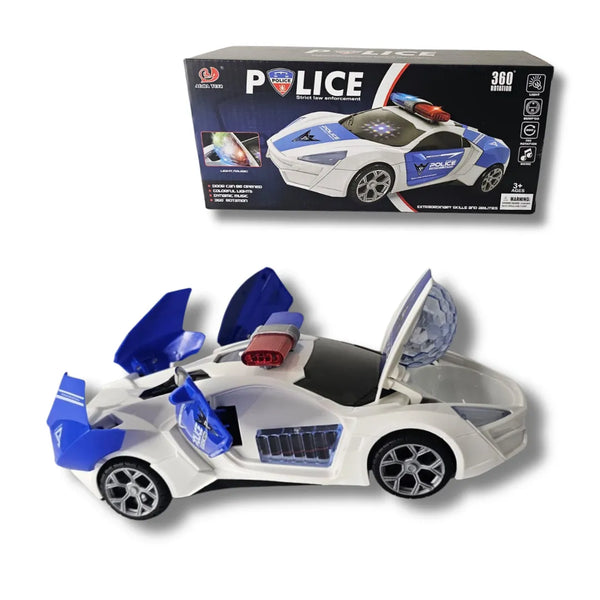 Carro de Policía Luces y Sonido ¡Diversión en acción!