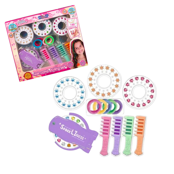 SET DE PEINADOS CON DIAMANTINA