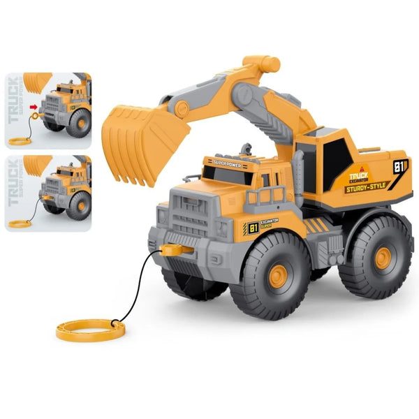 excavadora de construcción, camión excavadora, juguete de obra, camión para niños, juguetes importados, camión constructor, excavadora para niños, juguetes 4 a 7 años, juguetes Buffalo, juguete resistente
