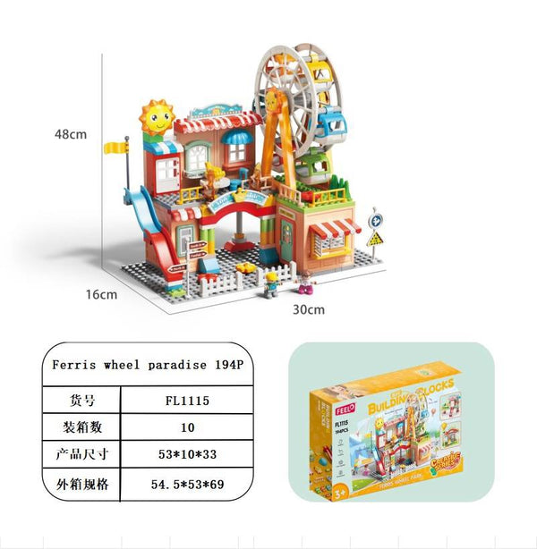 Parque con Rueda de la Fortuna 194P – Bloques Infantiles
