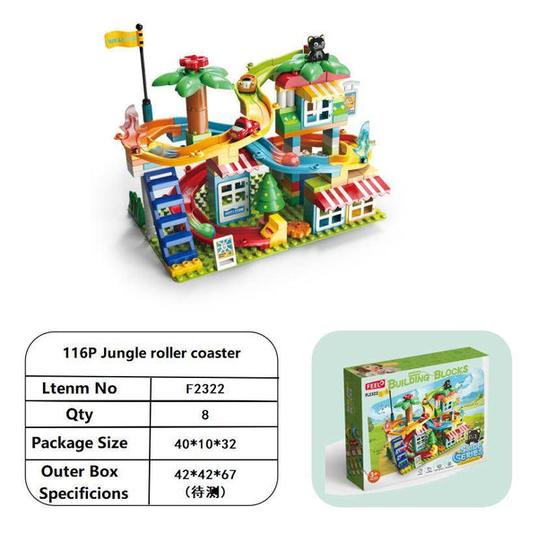 Montaña Rusa Jungle 116P – Bloques Educativos Niños