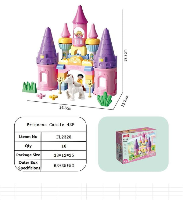 Castillo de Princesa 43P con Bloques – Juguete Infantil